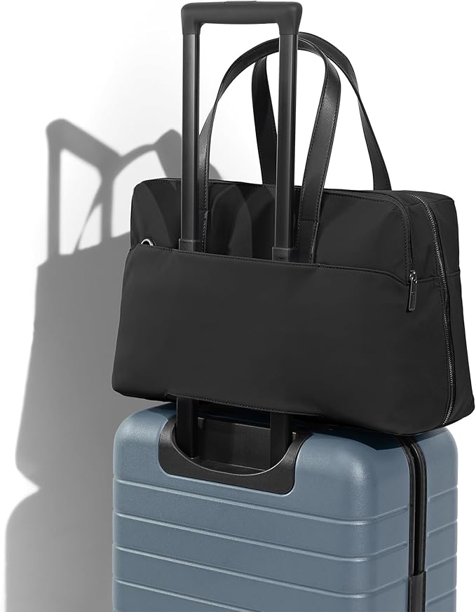 Away Everywhere Bag, Padded Laptop Sleeve, Water Resistant For Every Day Use, Removable Shoulder Strap, Daily Work Bag, Travel Essential Approved Personal Item, Jet Black
