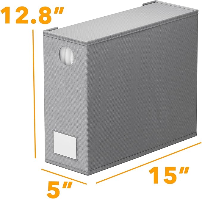 SpaceAid 8 Pack Bed Sheet Organizers and Storage, Foldable Sheet Organizer for Linen Closet, Sheets Set Folder Keeper with Window XL (Queen & King Size) Bedding Container (Gray, 8 Pack)