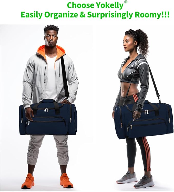 Sports Duffel Bag 20 inch for Travel Gym - Navy Blue