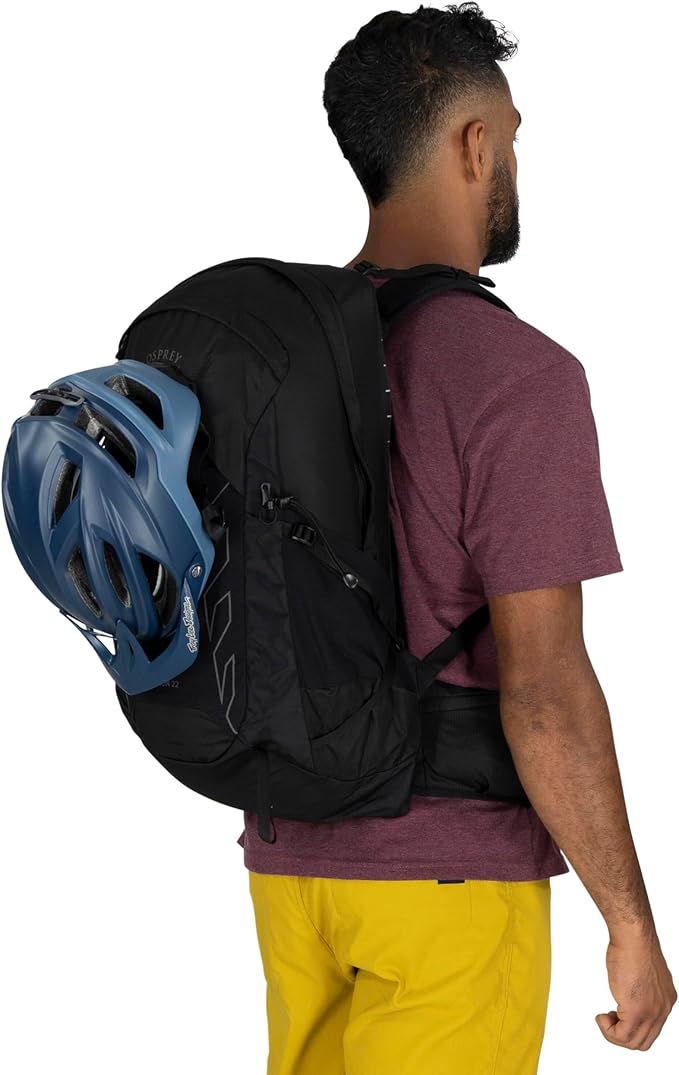 Osprey Talon 22L Men's Lightweight Hiking Backpack with Hipbelt, Black/Coal Grey