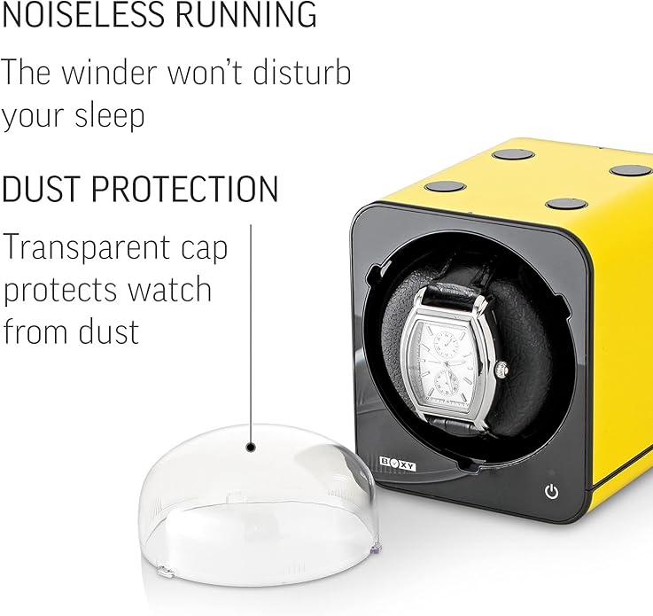 Watch Winder for Automatic Watch with Vertical Rotor Stop (with AC Adapter)