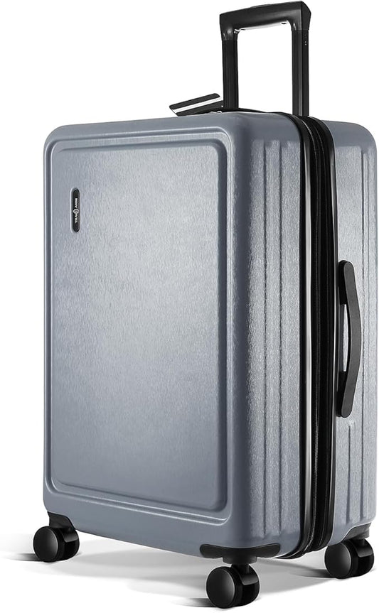 24 Inch Luggage with Spinner Wheels, Hard Shell Suitcase with TSA Locks for Luggage, Travel Large Suitcase, Expandable Hard Shell Suitcases, Grey