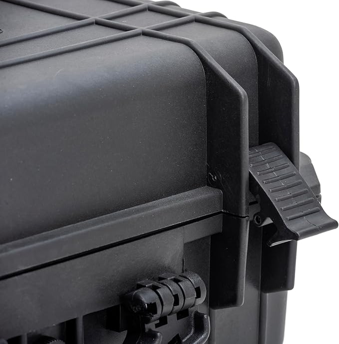 MEIJIA Portable All Weather Waterproof Camera Case with Customized Fit Foam,Fit Use of Drones,Camera,Equipments,Pistols,Elegant Black(18.3 ”x14.57”x8.66”)