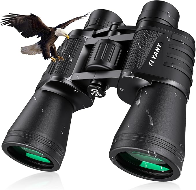 20x50 High Powered Binoculars for Adults, Waterproof Compact Binoculars with Low Light Vision for Bird Watching Hunting Camping Travel Cruise Hiking Sports Stargazing, Christmas Birthday Gifts for Men