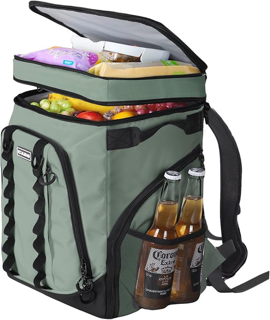 Beach Cooler Backpack for Men 36cans Insulated Backpack Cooler Lunch Bag for Women Camping Hiking Picnic Travel for 18 Hours Cooling 30L