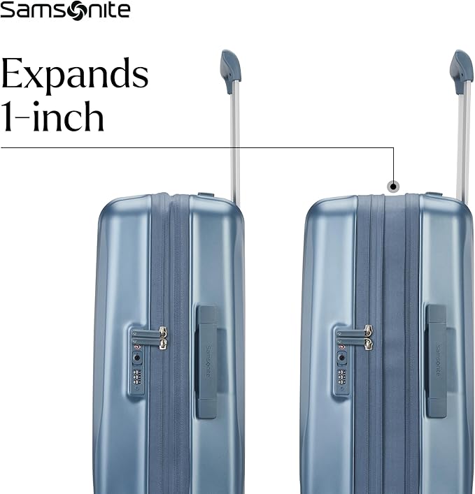 Samsonite UpLIFT Carry-On Hardside Luggage with Spinner Wheels - Airline-Approved, TSA Lock, Adjustable Handle System - Polycarbonate Hard Suitcase for Ultra Lightweight Travel - Elemental Blue