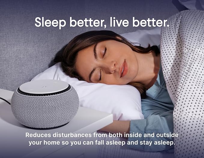 SNOOZ Smart White Noise Sound Machine - Real Fan Inside for Non-Looping White Noise, Sleep Aid for Adults, Travel, Sleeping, Bedroom, Portable, Baby Registry Essential - Cloud