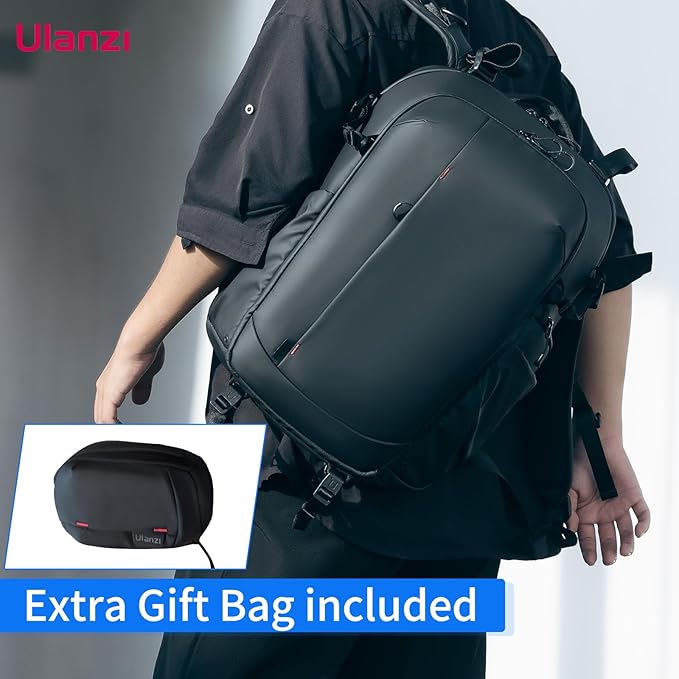 UURig ULANZI BP09 Traker Camera Backpack • 22L • Versatile Camera Travel Bag • Quick Access • Well Organized Professional Photography Storage • Shoulder Backpack • for Sony/Nikon DSLR Cameras