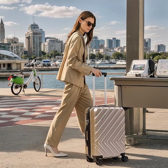 Luggage Sets 3 Piece,Suitcases with Wheels,Carry On Luggage Set 22x14x9 Airline Approved,Hardshell Luggage Sets With TSA Lock,20 Inch Carry On Suitcase