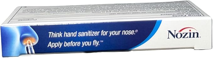 Nozin® Nasal Sanitizer® Antiseptic Popswab® Ampules 10ct Pack | Kills 99.99% of Germs | Alcohol Based 62%