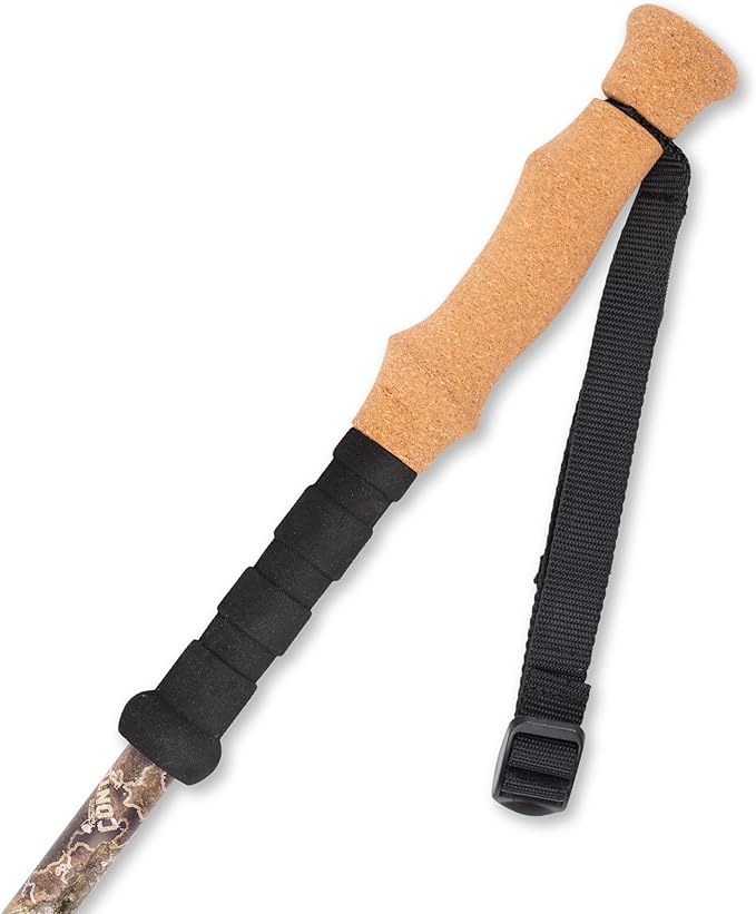 Cascade Mountain Tech Trekking Poles - Carbon Fiber Monopod Walking or Hiking Sticks with with Accessories Mount and Adjustable Quick Locks