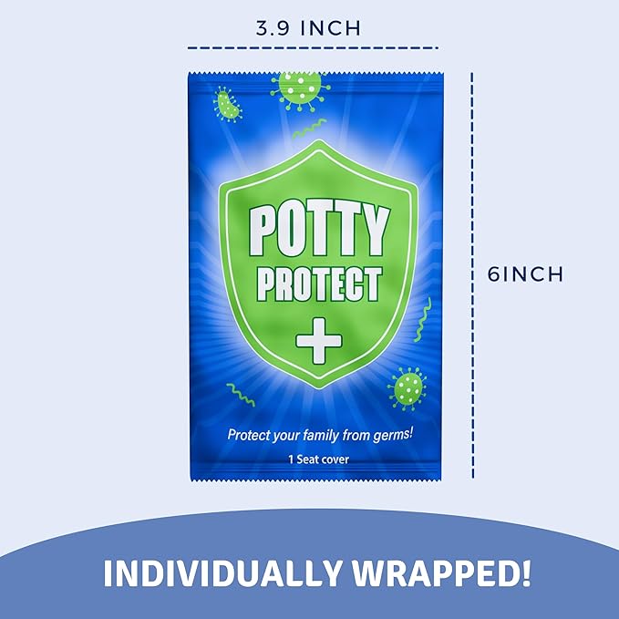 20 Pack Extra Large Disposable Toilet Seat Cover (Boho) – Toddler Toilet Covers for Full Coverage On Toilet or Potty – Ideal Travel Toilet Seat Covers for Kids and Adults
