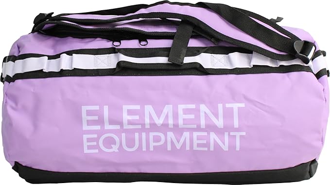 Element Equipment Trailhead Duffel Bag Shoulder Straps Waterproof Violet/Lavendar Large