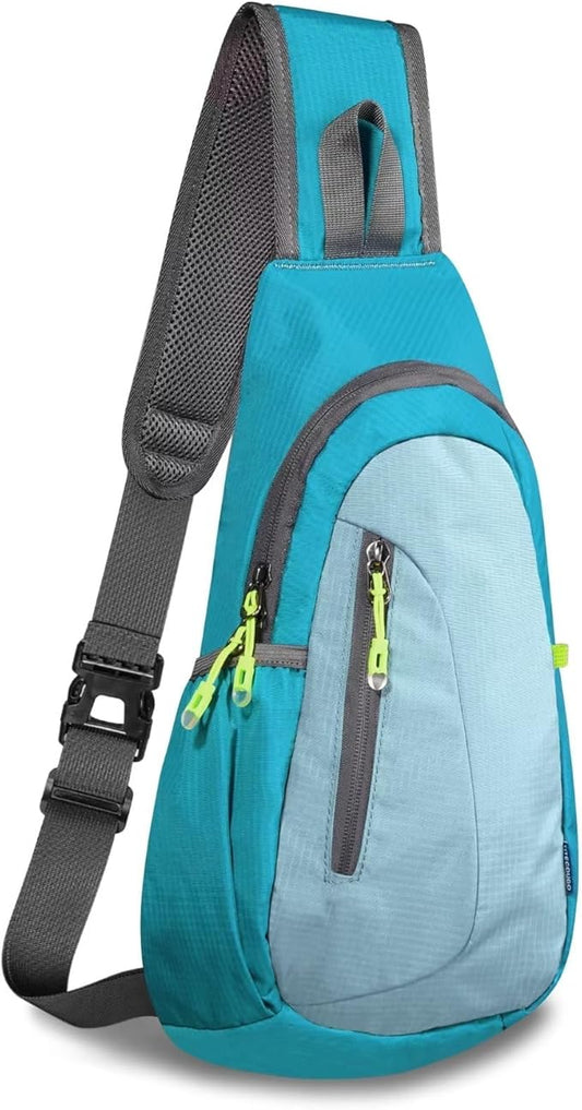 TITECOUGO Small Sling Bag, Lightweight Crossbody Backpack for Men Women, Shoulder Bag for Sports and Outdoor