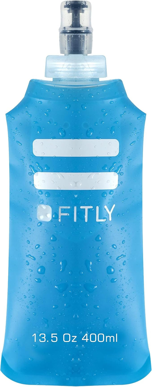 Soft Flask - Shrink As You Drink Soft Water Bottle for Hydration Pack - Folding Water Bottle Ideal for Running, Hiking, Cycling, Climbing & Rigorous Activity