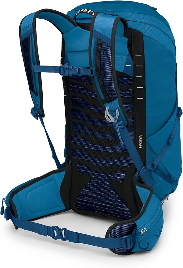 Osprey Talon 33L Men's Lightweight Hiking Backpack with Hipbelt, Scoria Blue/Night Shift