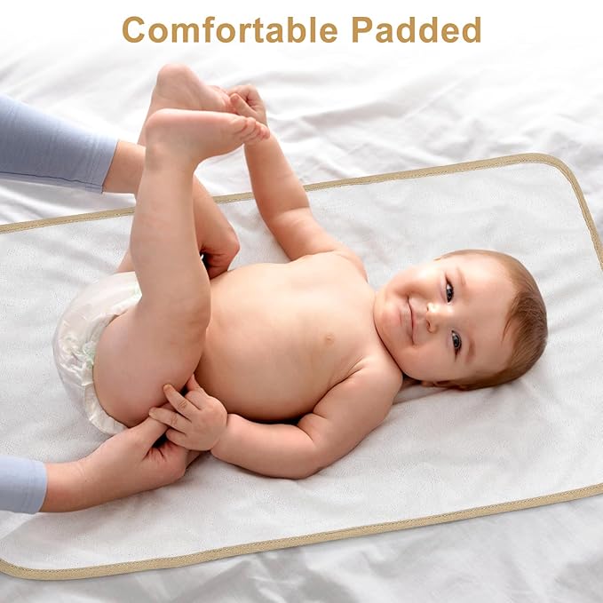 Accmor Portable Diaper Changing Pad, Waterproof Foldable Baby Changing Mat for Travel, Baby Essentials Shower Registry Gifts