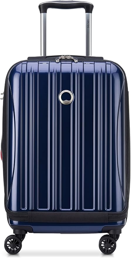 DELSEY PARIS Helium Aero Hardside Expandable Luggage with Spinner Wheels, Blue Cobalt, Carry-On 19 Inch