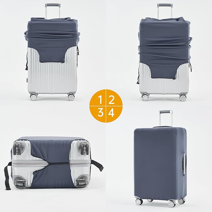 Travelkin Luggage Covers For Suitcase Tsa Approved,Suitcase Cover Protector Fit 18-32 Inch Luggage