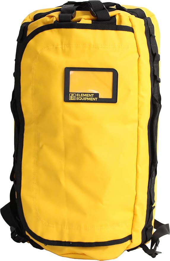 Element Equipment Trailhead Duffel Bag Shoulder Straps Waterproof Yellow Small