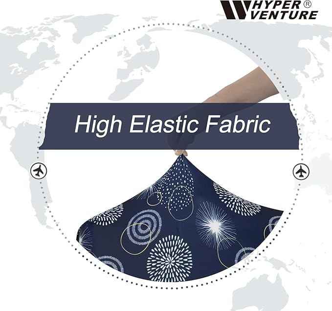 HYPER VENTURE Washable Luggage Cover - Fashion Suitcase Protector Fits 31-32 Inch Luggage (Sparkler, XL)