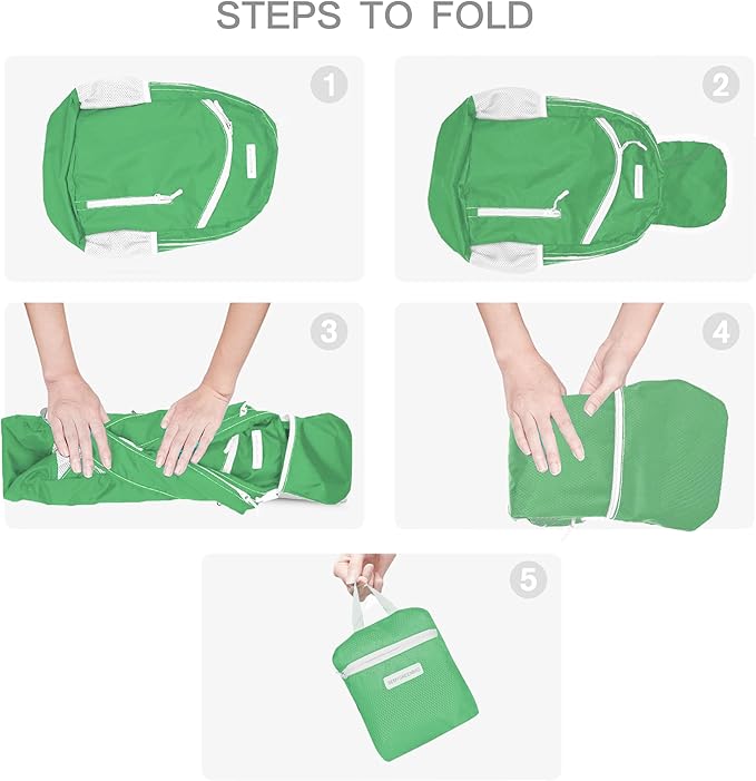 35L Foldable Waterproof Backpack For Outdoor Sports Travel Inside Wet Clothes Compartment Packable For Multiple