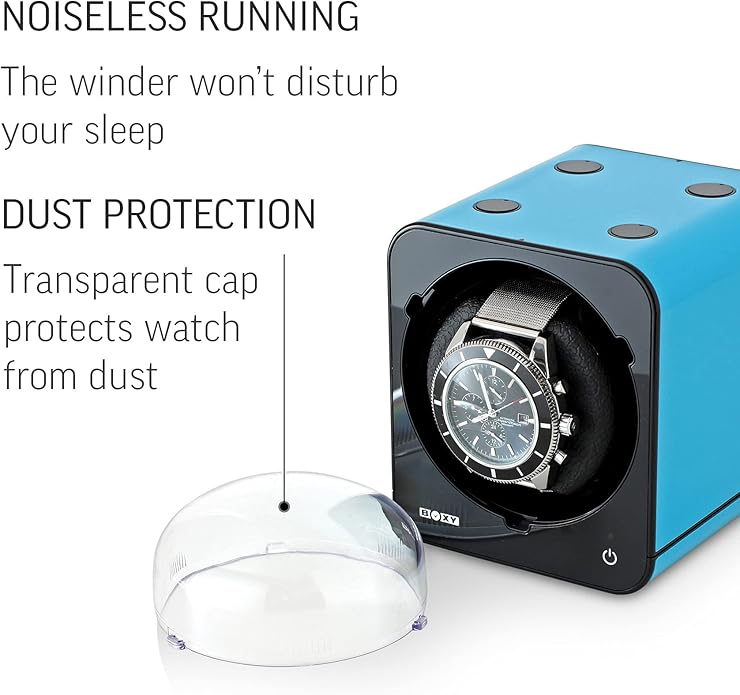 Watch Winder for Automatic Watch with Vertical Rotor Stop (with AC Adapter)