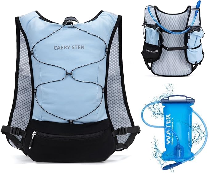 Hydration Backpack, Water Backpack, Women's Running Vest, Running Backpack with Water Bag, Lightweight Hiking Backpack, Men's Cycling Backpack