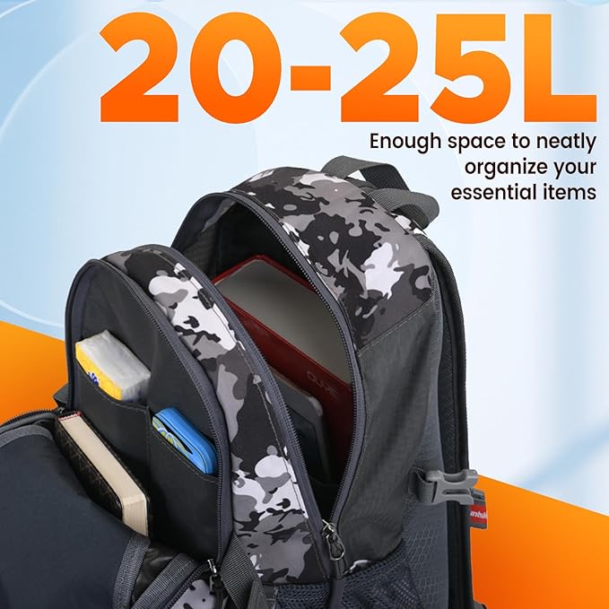 sunhiker Small Cycling Hiking Backpack Water Resistant Travel Backpack Lightweight Daypack M0714 （20-25L）