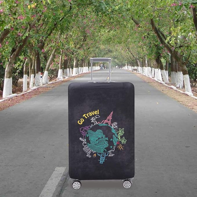 TRAVELKIN more than travel Luggage Cover Washable Suitcase Protector Anti-scratch Suitcase cover Fits 18-32 Inch Luggage