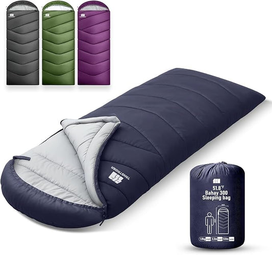 Sleeping Bags for Adults Cold Weather,Portable, Waterproof,Lightweight Camping Sleeping Bag for Tall Girls Boys with Compression Sack for Warm Camping, Hiking, Outdoor & Indoor