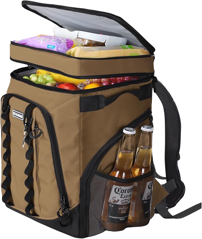 Beach Cooler Backpack for Men 36cans Insulated Backpack Cooler Lunch Bag for Women Camping Hiking Picnic Travel for 18 Hours Cooling 30L