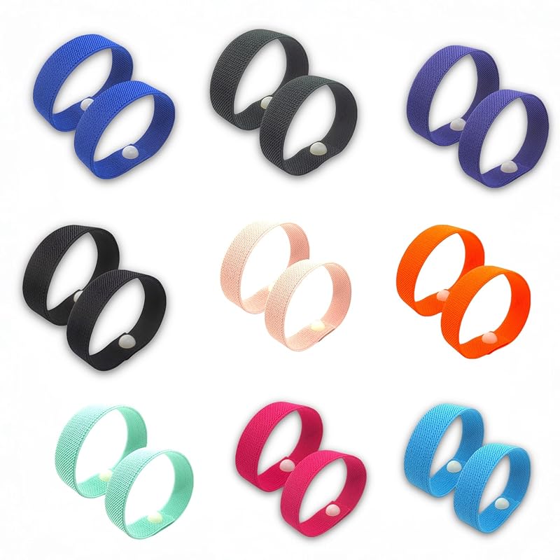 Motion Sickness Relief Acupressure Wristbands for Kids and Adults – Waterproof, Slip-On, Nausea Relief, Motion Sickness, Travel (2 Pack) (Rose, X-Large 9)