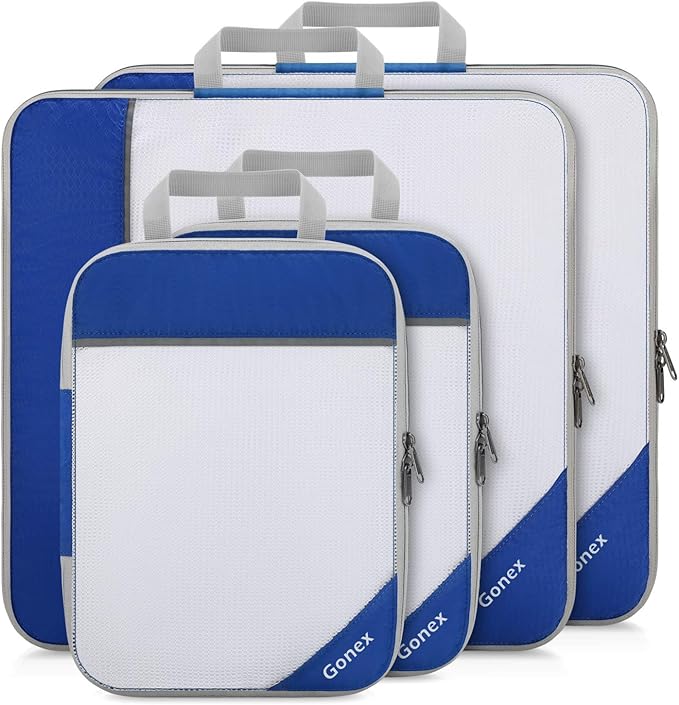Compression Packing Cubes, Gonex Extensible Storage Mesh Bags Organizers