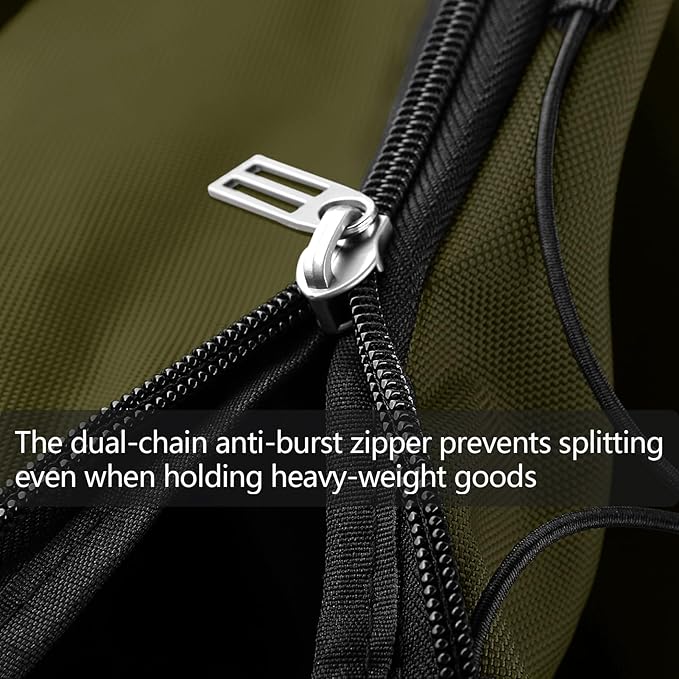 110L/140L Expandable Soft-Sided Foldable Duffle Bag with 2 Rubber Wheels,Packable 32” Rolling Carry-On with Multi-Pockets & Compartments,Army Green