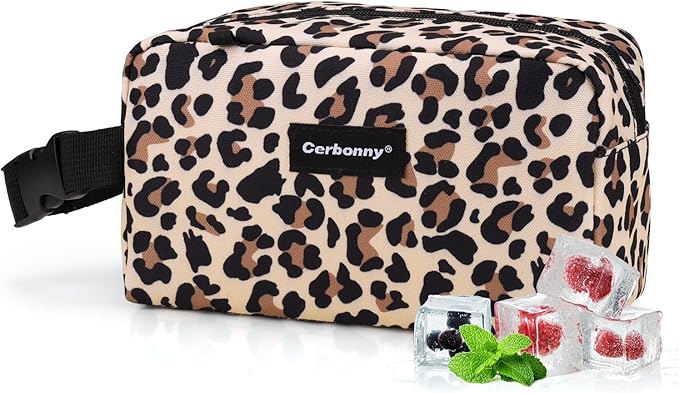 Freezable Lunch Bag,Freezable Snack Bag,Mini Cooler Bag for Travel/Work/School,Small Insulated Bag,Small Cooler Lunch Box with Ice Packs,Insulated Snack Bag,Freezable Snack Box with Handle Buckle