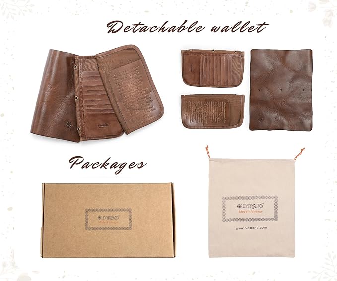 Genuine Leather Nomad Organizer Travel Wallet | Women's Wallet Clutch Passport Holder