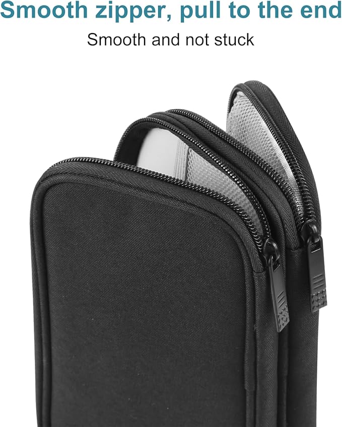 Electronic Accessories Organizer Carry Bag, Travel Cable Organizer Pouch, Portable Waterproof Double Layers All-in-One Storage Bag for Cord, Charger, Earphones, U Disk, USB Cable (M)