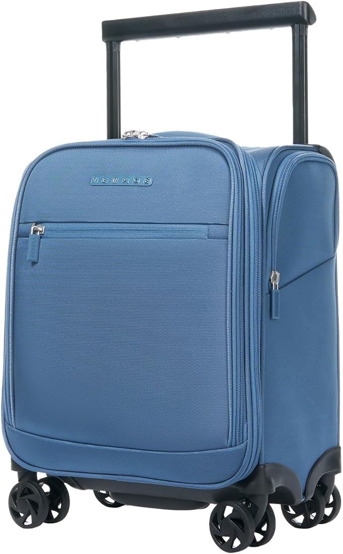 Verage Underseat Carry On Luggage with Spinner Wheels 15 inch Overnight Suitcase Travel Business Bag for Airlines Men Women