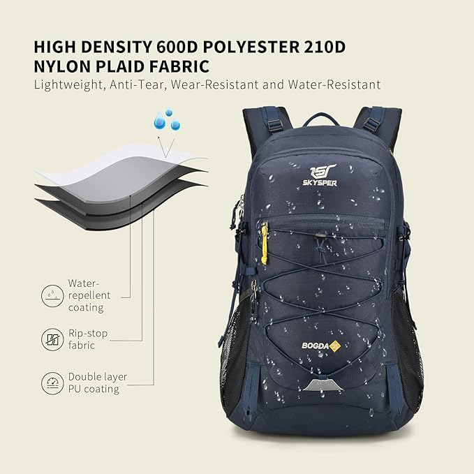 SKYSPER Hiking Backpack for Men Women, 35L Travel Backpack Waterproof Camping Backpack Outdoor Lightweight Daypack