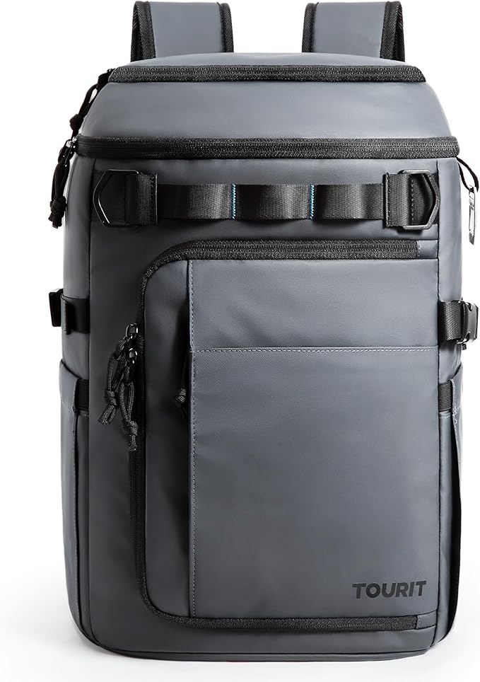 TOURIT 38 Cans Backpack Cooler: Leak Proof Waterproof 2 Insulated Compartments Soft Cooler Bag Beach Travel Camping Picnic