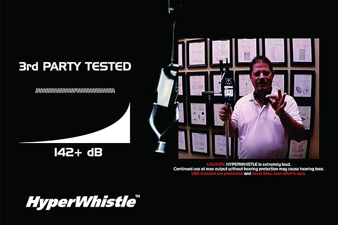 The Original Worlds Loudest Whistle up to 142db Loud, Very Long Range, for Referee, Coaches, Instructors, Sports, Teachers, Life Guard, Self Defense, Survival, Emergency uses