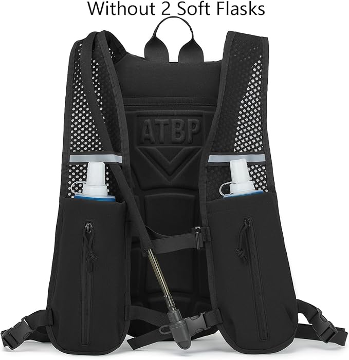 ATBP Running Hydration Vest Pack Tactical 3L Water Bladder Backpack Bag for Cycling Marathon Hiking Daypack Men & Women