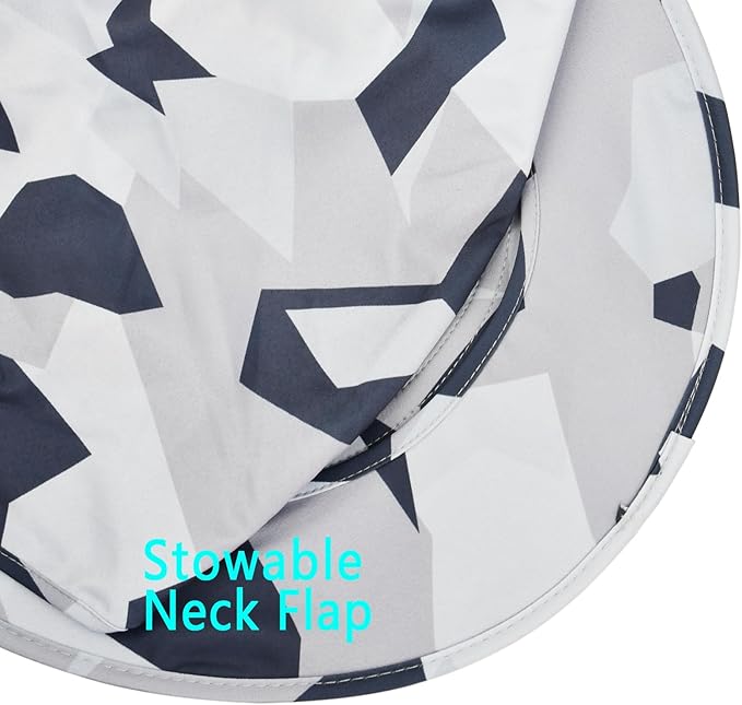 Sun Hats for Men Women Fishing Hat UPF 50+ Breathable Wide Brim Bucket Hats Summer UV Protection Safari Hat with Neck Flap