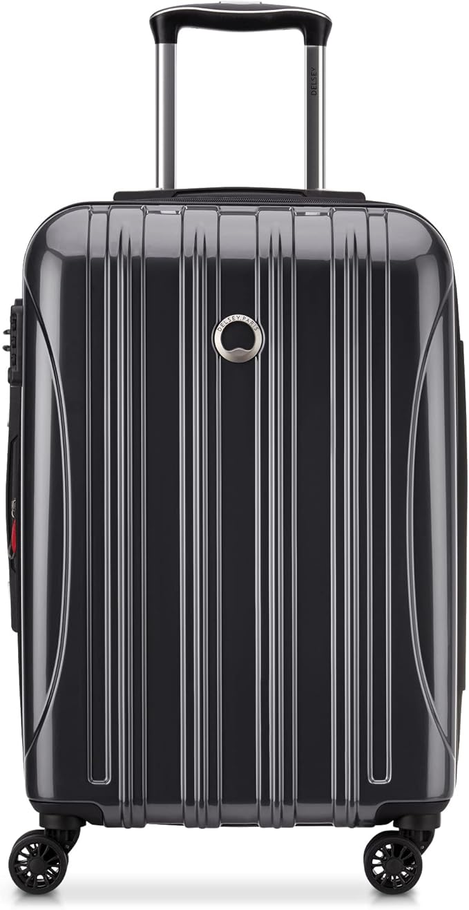 DELSEY PARIS Helium Aero Hardside Expandable Luggage with Spinner Wheels, Titanium, Carry-On 21 Inch