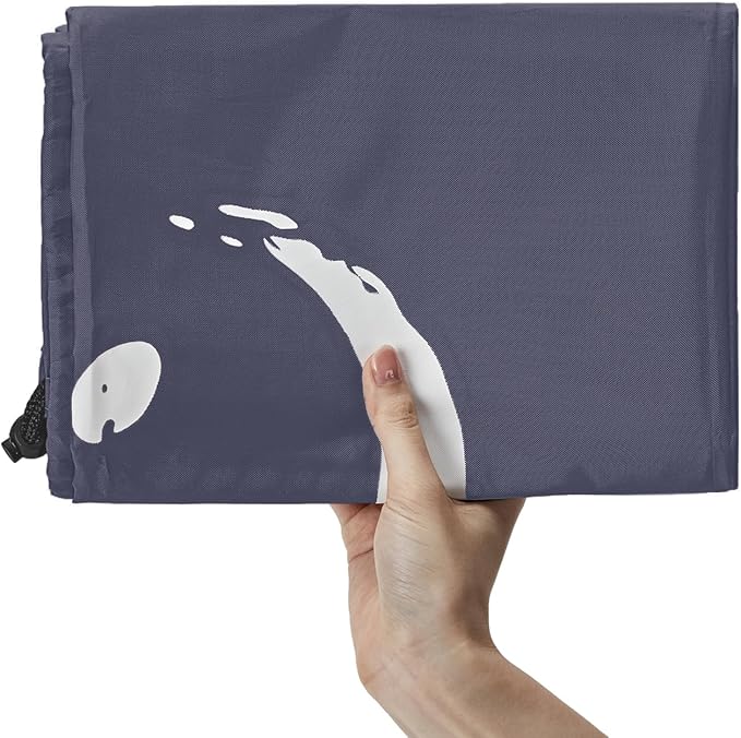 HOMEST XL Wash Me Travel Laundry Bag, Dirty Clothes Organizer, Large Enough to Hold 4 Loads of Garments, Easy Fit a Hamper or Clothing Basket, Grey