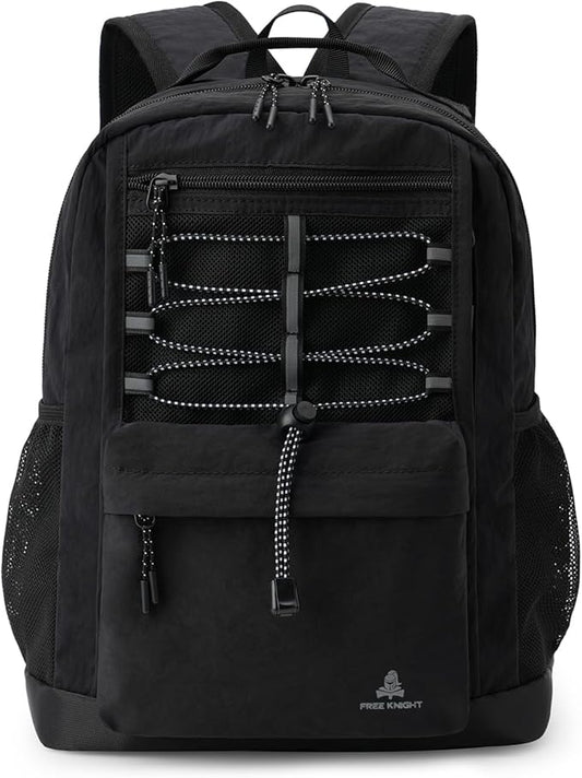 10L Small Size Casual Backpack for Kids Girls Boys Ages 3-9, Mini Waterproof Outdoor Sport Travel Hiking Camping Daypack (Black)