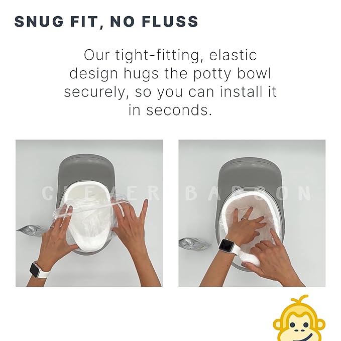 Premium Refill Potty Bags - Strong, Leak-Proof Bags for Travel Potties, Potty Chairs, Potty Seats & Portable Toilets (Regular Size, 60, Count)