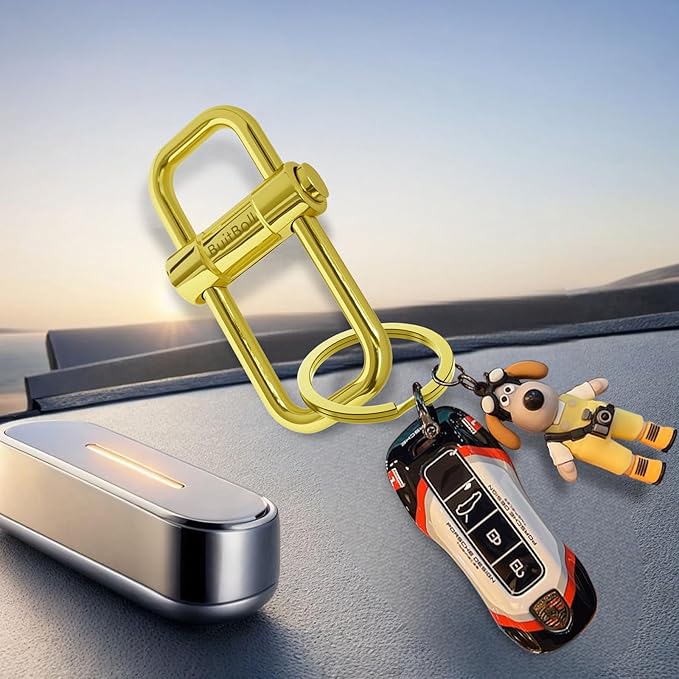 Key Chain, Heavy Duty Lock Key Ring Keychain Clip Key Holder Organizer for Home Car Keys Women Men