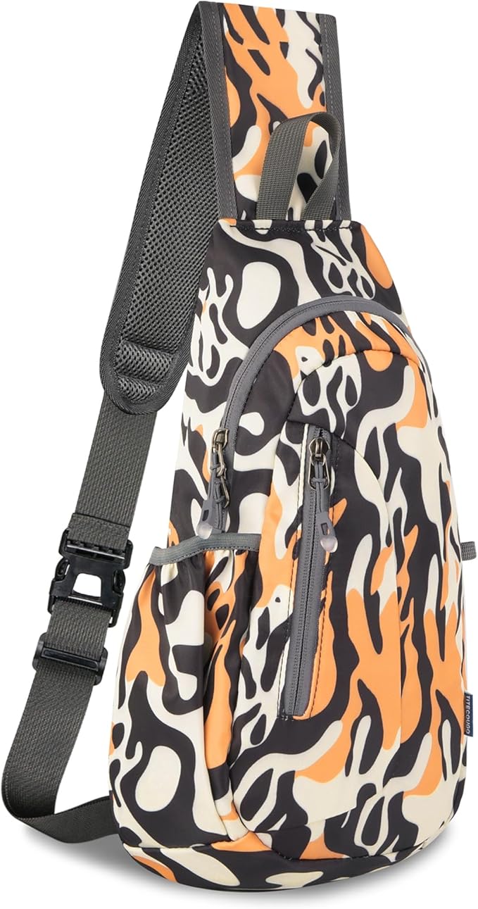 TITECOUGO Small Sling Bag, Lightweight Crossbody Backpack for Men Women, Shoulder Bag for Sports and Outdoor